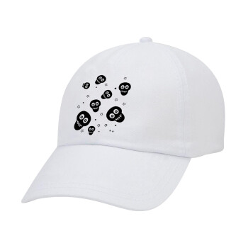 Skull avatar, Καπέλο Baseball Λευκό (5-φύλλο, unisex)