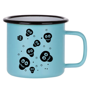 Skull avatar, Κούπα Μεταλλική εμαγιέ ΜΑΤ σιέλ 360ml