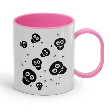 Skull avatar, Κούπα (πλαστική) (BPA-FREE) Polymer Ροζ για παιδιά, 330ml