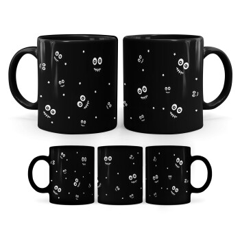 Skull avatar, Mug black, ceramic, 330ml