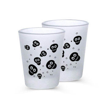 Skull avatar, Σφηνοπότηρα γυάλινα 45ml του πάγου (2 τεμάχια)
