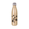 Glitter gold stainless steel thermos bottle, double-walled, 500ml