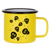 Metallic enamel MATT Yellow cup 360ml