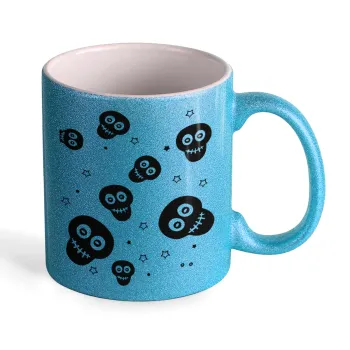 Skull avatar, Κούπα Σιέλ Glitter που γυαλίζει, κεραμική, 330ml