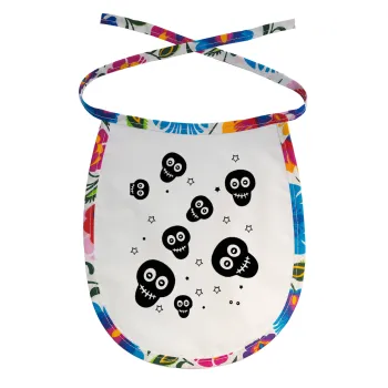 Skull avatar, Σαλιάρα μωρού αλέκιαστη με κορδόνι Χρωματιστή