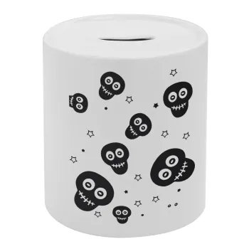 Skull avatar, Κουμπαράς πορσελάνης με τάπα