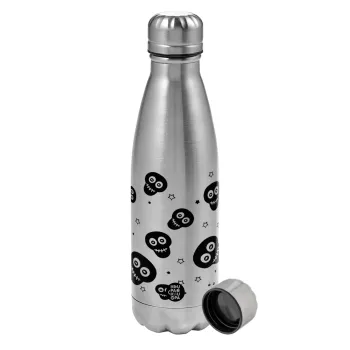 Skull avatar, Μεταλλικό παγούρι νερού, ανοξείδωτο ατσάλι, 750ml