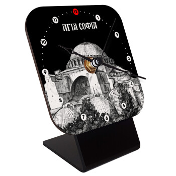 Αγία Σοφιά, Επιτραπέζιο ρολόι ξύλινο με δείκτες (10cm)