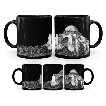 Αγία Σοφιά, Κούπα Μαύρη, κεραμική, 330ml