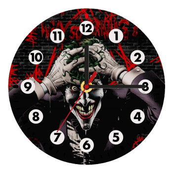 Joker Why so serious?, Wooden wall clock (20cm)