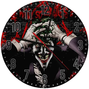 Joker Why so serious?, Ρολόι τοίχου ξύλινο (30cm)