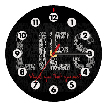 LIES Who Do You Think You Are?, Wooden wall clock (20cm)