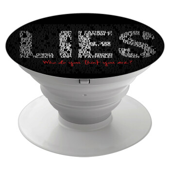 LIES Who Do You Think You Are?, Phone Holders Stand  White Hand-held Mobile Phone Holder
