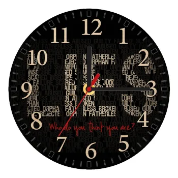 LIES Who Do You Think You Are?, Ρολόι τοίχου ξύλινο plywood (20cm)