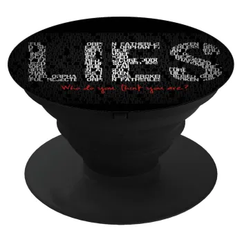 LIES Who Do You Think You Are?, Phone Holders Stand  Black Hand-held Mobile Phone Holder