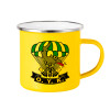 Yellow Enamel Metallic Cup 360ml