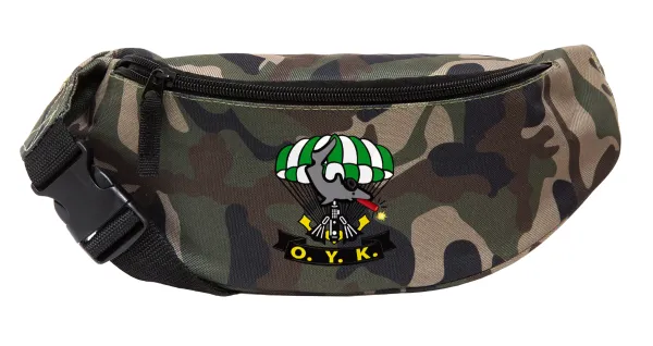 Underwater Demolition Team — Unisex waist bag (banana) in Jungle camouflage color with 2 pockets