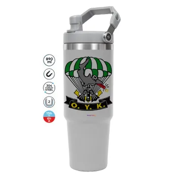 Underwater Demolition Team, GREY color, 890ml (30oz) stainless Steel Tumbler with Handle