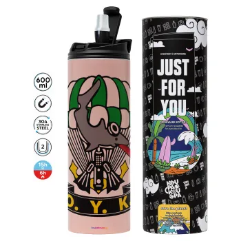 Underwater Demolition Team, Tumbler stainless steel PINK 600ml