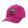 Children's Baseball Cap, 100% Cotton Twill, Fuchsia (COTTON, CHILDREN'S, UNISEX, ONE SIZE)