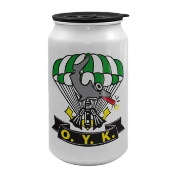 Ο.Υ.Κ., Κούπα ταξιδιού μεταλλική με καπάκι (tin-can) 500ml