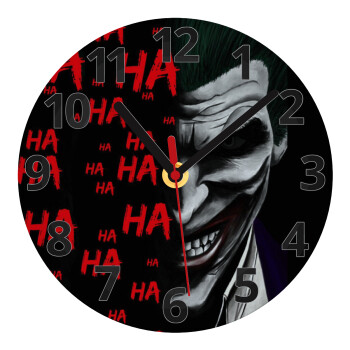 Joker hahaha, Ρολόι τοίχου γυάλινο (20cm)
