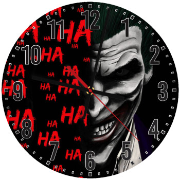 Joker hahaha, Ρολόι τοίχου ξύλινο (30cm)