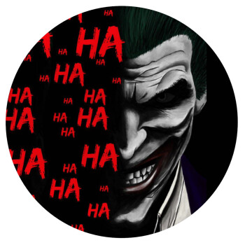 Joker hahaha, Mousepad Round 20cm