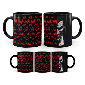 Joker hahaha, Mug black, ceramic, 330ml