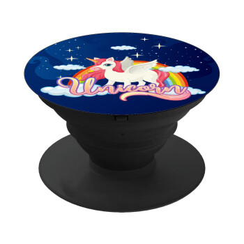 Μονόκερος, Phone Holders Stand  Μαύρο Βάση Στήριξης Κινητού στο Χέρι