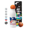 Bascetball Metal mug thermos, double wall, 550ml