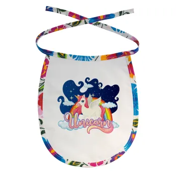 Μονόκερος, Σαλιάρα μωρού αλέκιαστη με κορδόνι Χρωματιστή