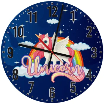 Μονόκερος, Ρολόι τοίχου ξύλινο (30cm)