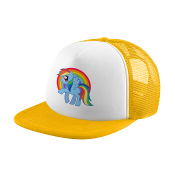 My Little Pony, Καπέλο Soft Trucker με Δίχτυ Κίτρινο/White 