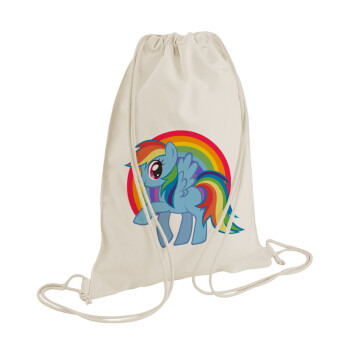 My Little Pony, Backpack bag GYMBAG natural (28x40cm)