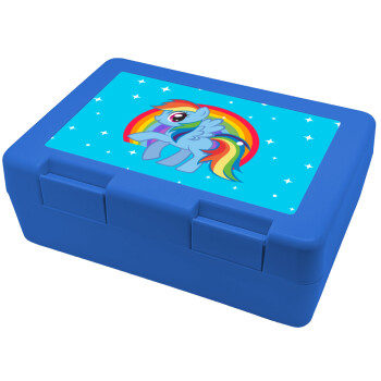 My Little Pony, Παιδικό δοχείο κολατσιού ΜΠΛΕ 185x128x65mm (BPA free πλαστικό)