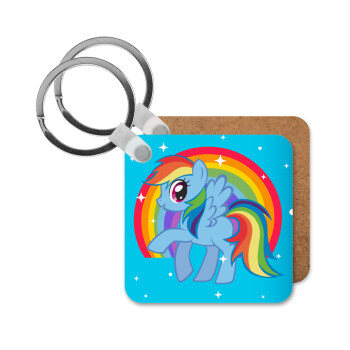 My Little Pony, Μπρελόκ Ξύλινο τετράγωνο MDF