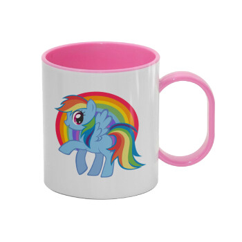 My Little Pony, Κούπα (πλαστική) (BPA-FREE) Polymer Ροζ για παιδιά, 330ml