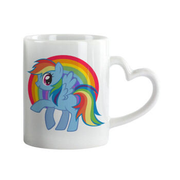 My Little Pony, Mug heart handle, ceramic, 330ml