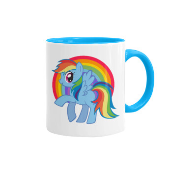 My Little Pony, Κούπα χρωματιστή γαλάζια, κεραμική, 330ml