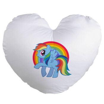 My Little Pony, Μαξιλάρι καναπέ καρδιά 40x40cm περιέχεται το  γέμισμα