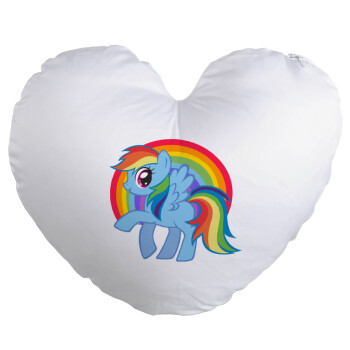 My Little Pony, Μαξιλάρι καναπέ καρδιά 40x40cm περιέχεται το  γέμισμα