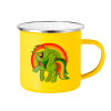 Yellow Enamel Metallic Cup 360ml