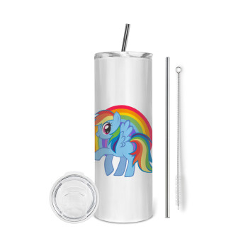 My Little Pony, Tumbler stainless steel 600ml, with metal straw & cleaning brush