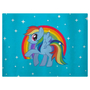 My Little Pony, Επιφάνεια κοπής γυάλινη (38x28cm)