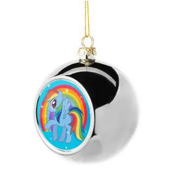My Little Pony, Silver 8cm Christmas tree ball ornament