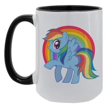 My Little Pony, Κούπα Mega 15oz, κεραμική Μαύρη, 450ml