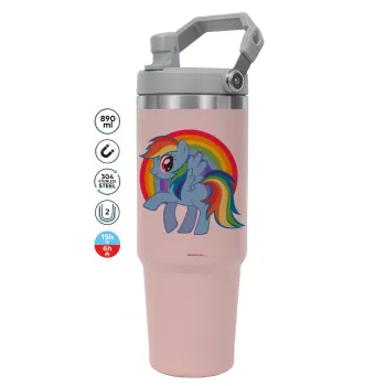 My Little Pony, Pink color, 890ml (30oz) stainless Steel Tumbler with Handle
