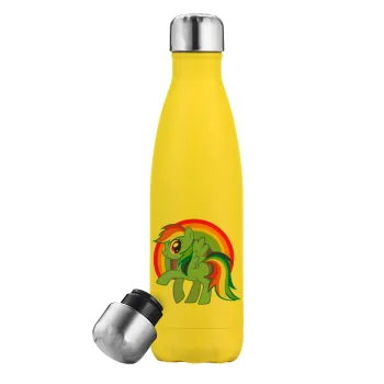 My Little Pony, Yellow Stainless Steel Metallic Thermos, double-walled, 500ml
