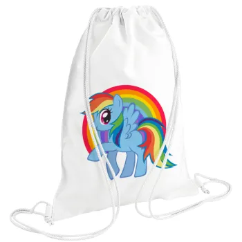 My Little Pony, Backpack pouch GYMBAG white (28x40cm)
